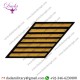 USN NAVY FEMALE HASHMARKS SEAWORTHY GOLD EMBROIDERED ON SERG SET OF 5