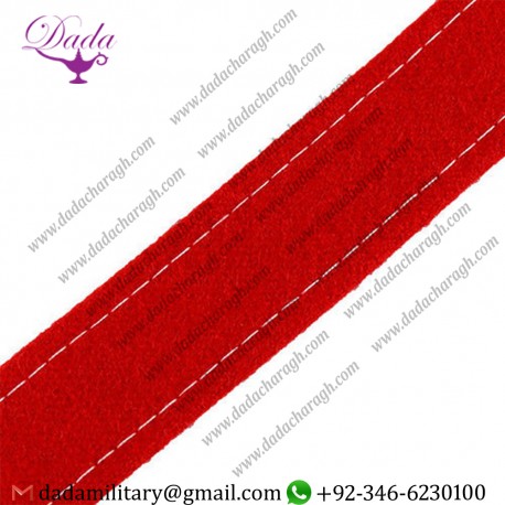 USMC MARINE CORPS TROUSER STRIPE - RED BROADCLOTH ENLISTED