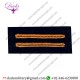 Rank Badge - Three Narrow Bars Yellow On Dark Blue Braid