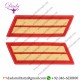 GENUINE US MARINE CORPS SERVICE STRIPE MALE - GOLD EMBROIDERED ON RED, SET OF 2