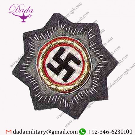 LUFTWAFFE GERMAN CROSS IN GOLD EMBROIDERY BADGE