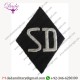 SD DIAMOND IN COTTON EMBROIDERY BADGE