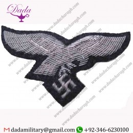 LUFTWAFFE OFFICERS CAP EAGLE BULLION EMBROIDERED WING
