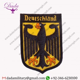 GERMAN DEUTSCHLAND COAT OF ARMS BLAZER BADGE THE FEDERAL EAGLE BUNDESADLER EMBROIDERY BADGE