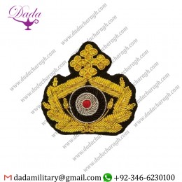 WW2 GERMAN BISHOPS CHAPLINS GENERALS OFFICERS VISOR HAT CAP GOLD BADGE WREATH