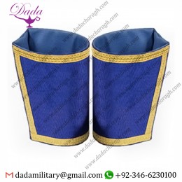 Masonic Gauntlets Cuffs – Blue Plain