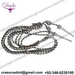 Army Aiguillette Maroon and Silver Wire Cord US Officer Military Aiguillett Navy Officer