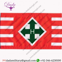HUNGARIAN ARROW CROSS PARTY PRINTED ARMBAND WWII GERMANY