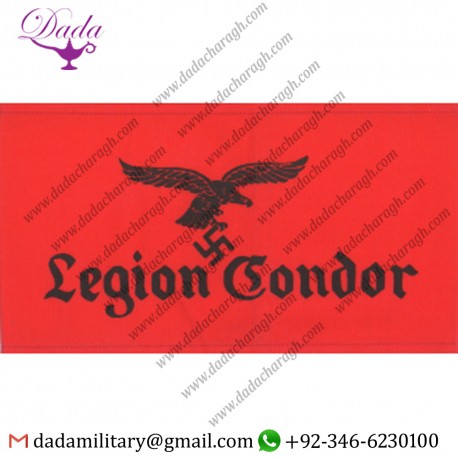 WITH QUEEN ELIZABETH'S CROWN. EMBROIDERED ARM-BAND OR BR