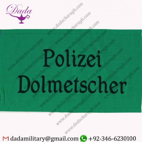 POLIZEI DOLMETSCHER ARMBAND WWII GERMAN