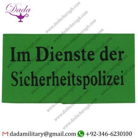 SICHERHEITSPOLIZEI NAZI GERMAN ARMBAND - COTTON