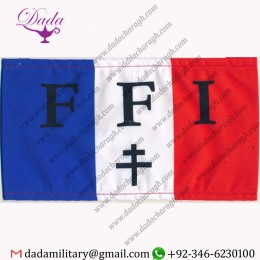 WWII FREE FRENCH ARMY FFI ARMBAND FRENCH RESISTANCE
