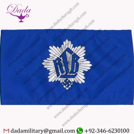 WWII GERMAN RLB PRINTED ARMBAND REICHSLUFTSCHUTZBUND