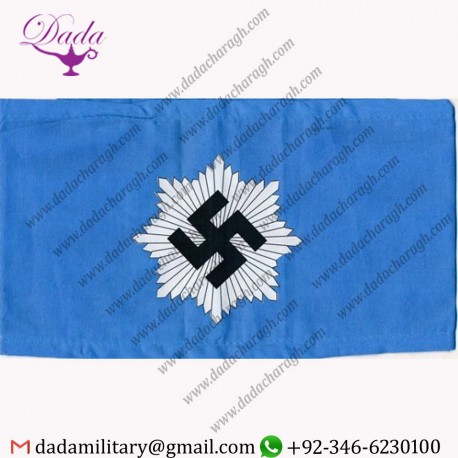 WWII GERMAN RLB (REICHSLUFTSCHUTZBUND) ARMBAND LIGHT BLUE