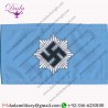 WWII GERMAN RLB SWASTIKA PRINTED ARMBAND REICHSLUFTSCHUTZBUND LIGHT BLUE