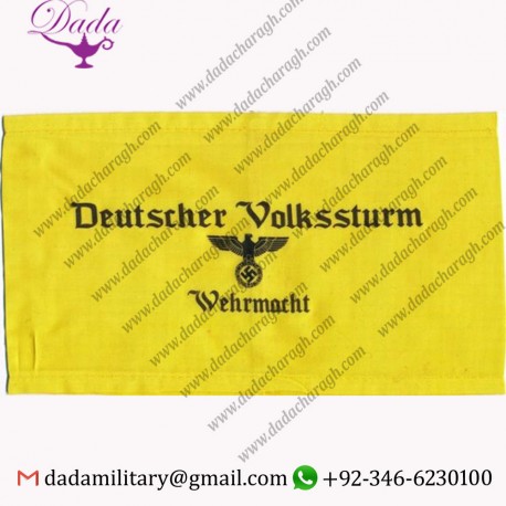 DEUTSCHER VOLKSSTURM WEHRMACHT WWII GERMAN LATE WAR ARMBAND