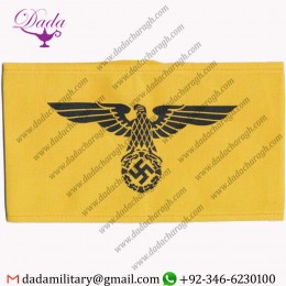 GERMAN ARMY WEHRMACHT SERVICE YELLOW ARMBAND WW2