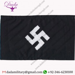 WWII GERMAN BLACK NSDAP CEREMONIAL MOURNING ARMBAND