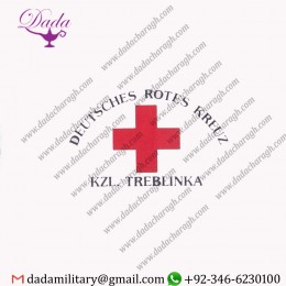 RARE GERMAN RED CROSS DRK WW2 GERMAN ARMBAND TREBLINKA