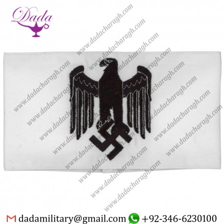 THIRD REICH WEHRMACHT EAGLE ARMBAND - COTTON