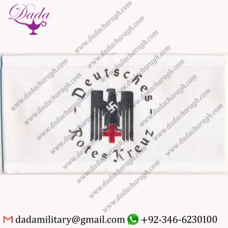 WWII GERMAN DRK DEUTSCHES ROTES KREUZ LOGO ARMBAND