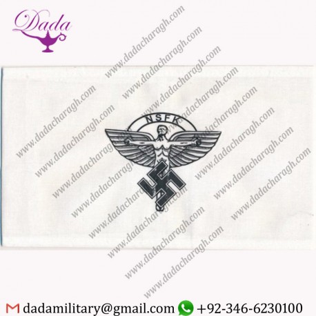 WWII GERMAN NSFK WINGED MAN ARMBAND